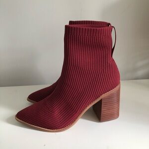 NEW Steve Madden Women Sz 10 Nichol Knit Bootie Noir